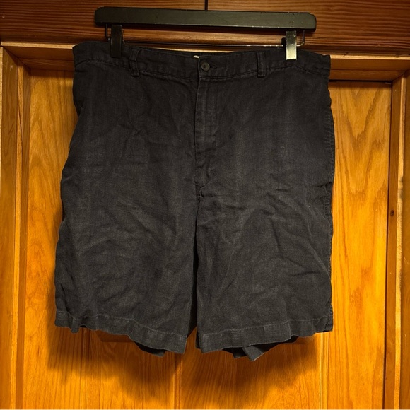 J.crew Vintage Men’s Irish Linen Navy Shorts Size 33 - Picture 1 of 3